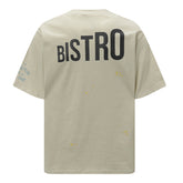 GALLERY DEPT. Men's Natural Paint-Splattered Distressed Printed Cotton-Jersey T-